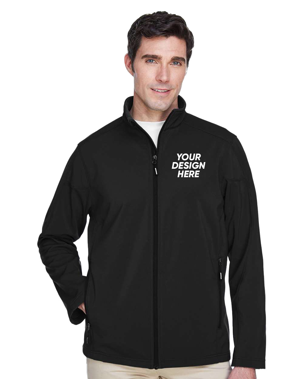 Core365 88184 | Men's Cruise Two-Layer Fleece Bonded Soft Shell Jacket