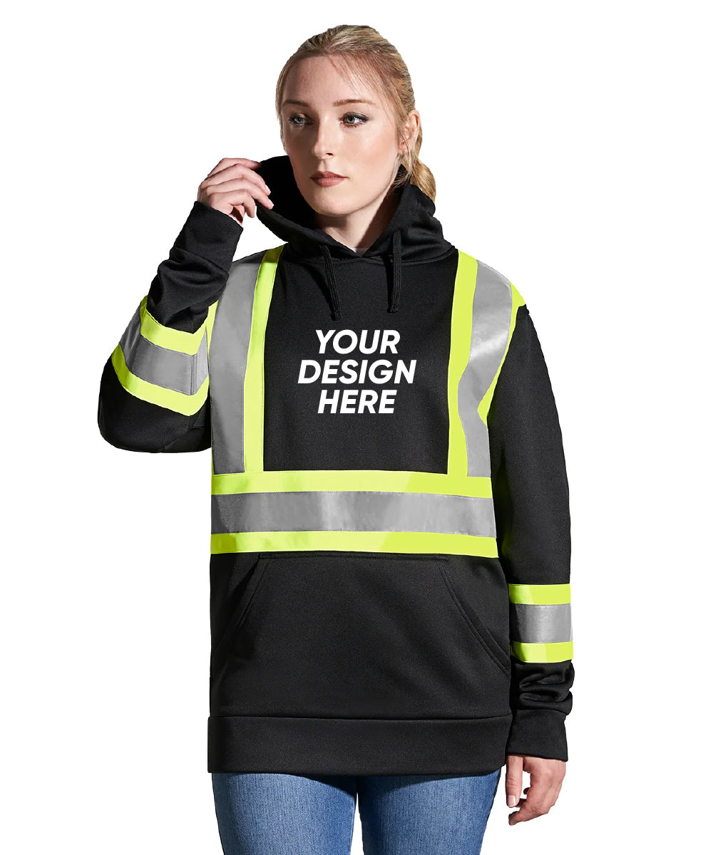 CX2 L01375 | Adult Hi-Vis Pullover Hooded Sweatshirt