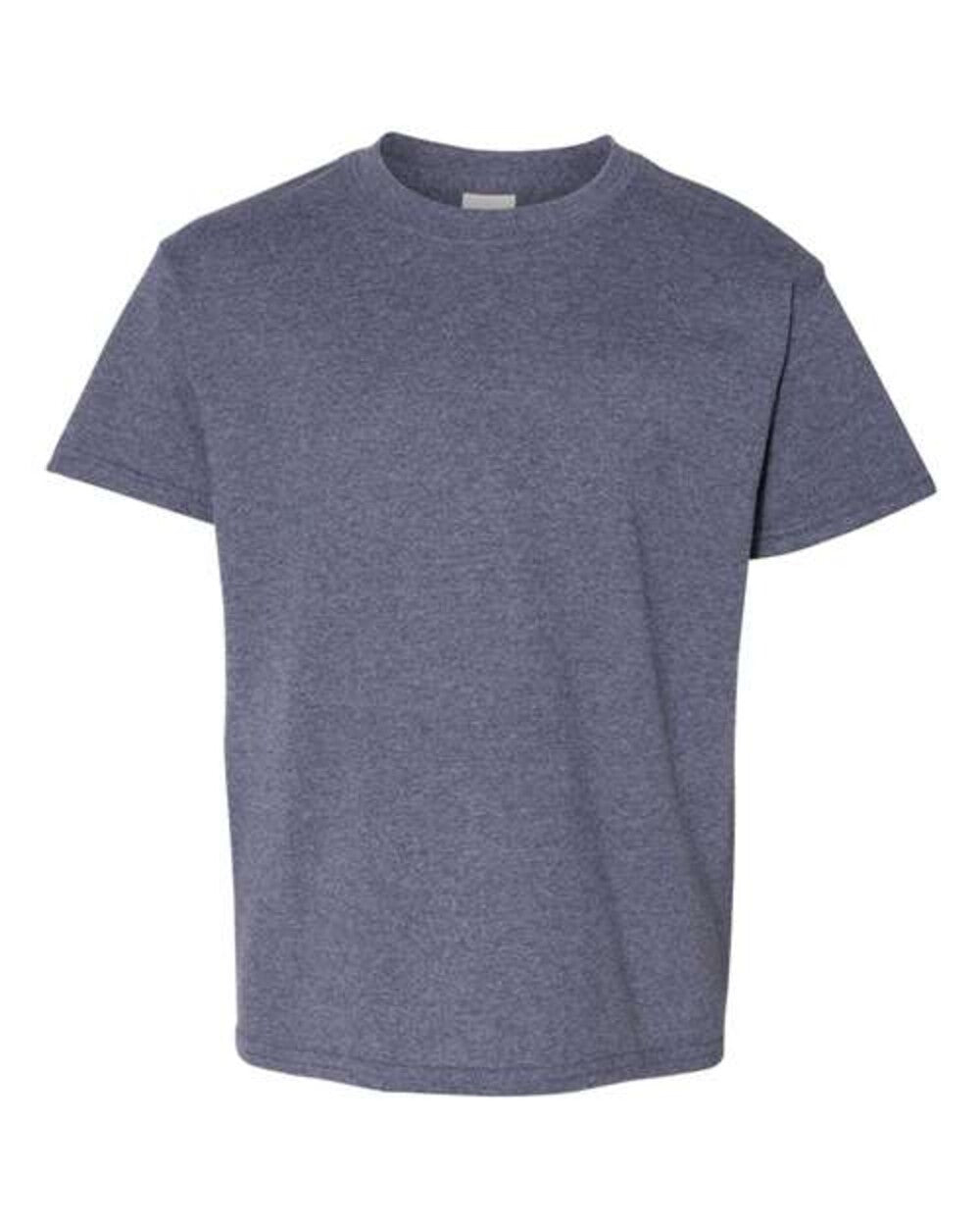 (HEATHER NAVY) Gildan 5000B | Heavy Cotton Youth T-Shirt