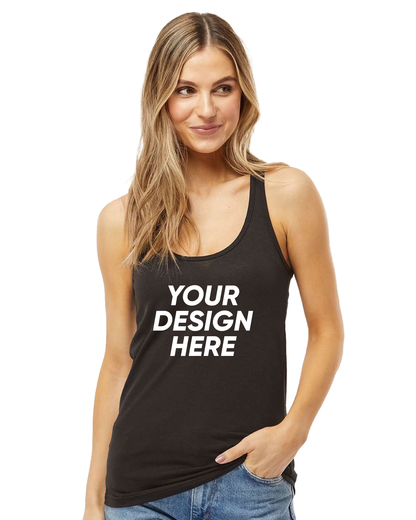 M&O 3590 | Women's Racerback Blend Tank