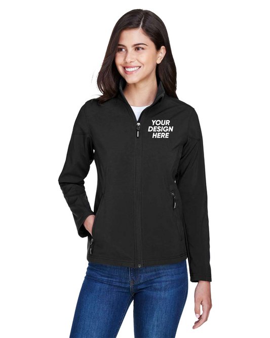 Core365 78184 | Women's Cruise Two-Layer Fleece Bonded Soft Shell Jacket