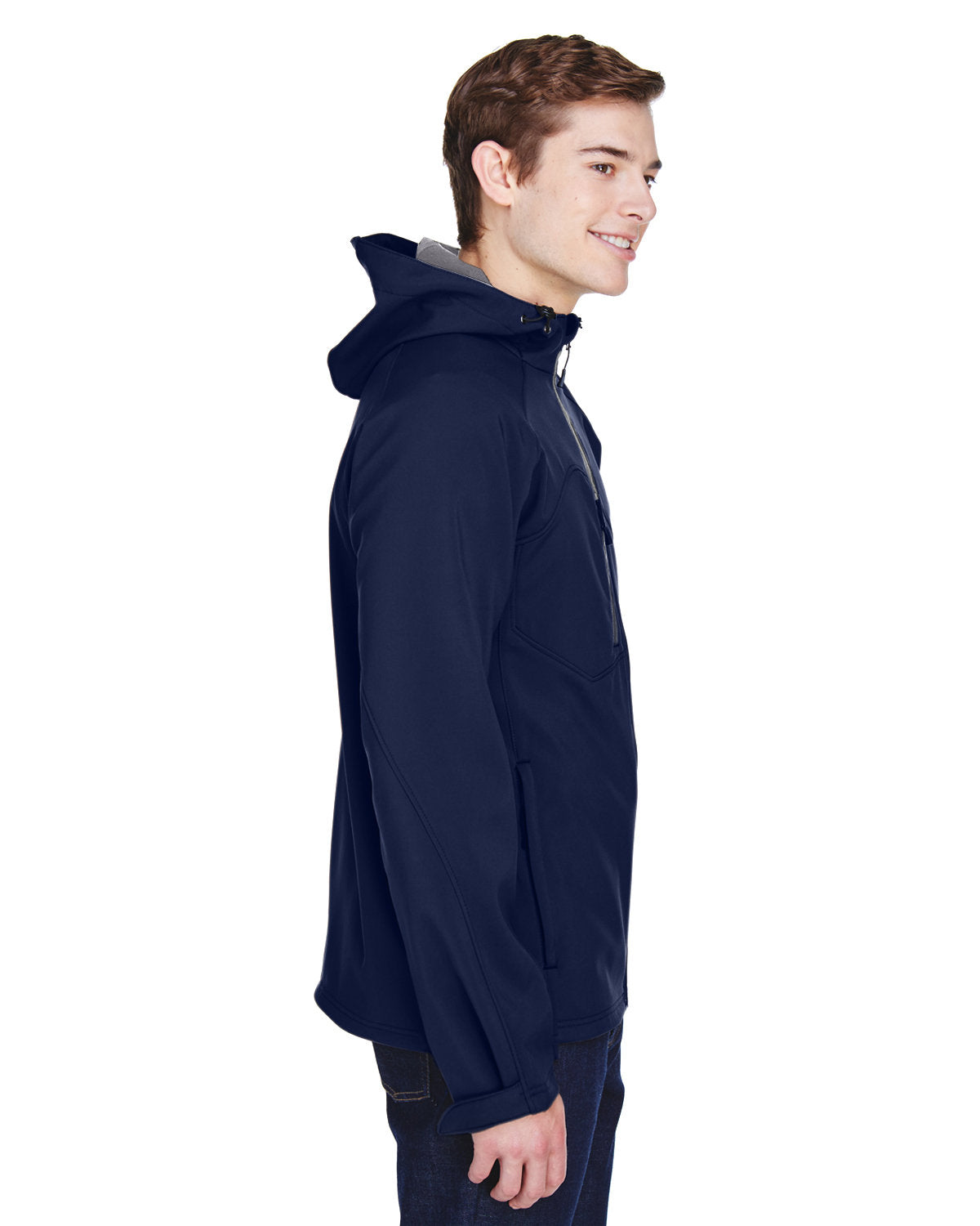 North End 88166 | Men's Prospect Two-Layer Fleece Bonded Soft Shell Hooded Jacket