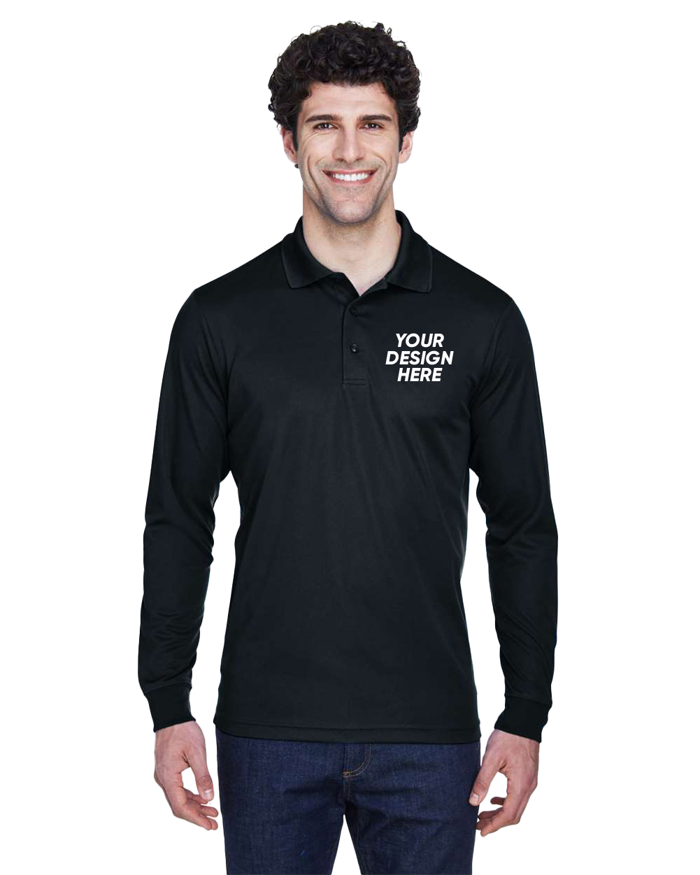 Core 365 88192 | Men's Pinnacle Performance Long Sleeve Pique Polo