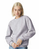 (HEATHER GREY) American Apparel RF496 | ReFlex Fleece Crewneck Sweatshirt