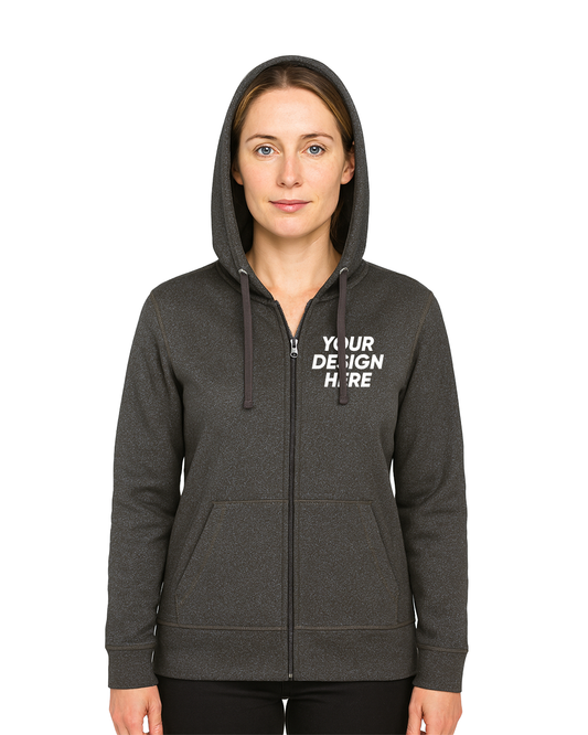 CX2 L00668 | Ladies Polyester Full-Zip Hooded Sweatshirt