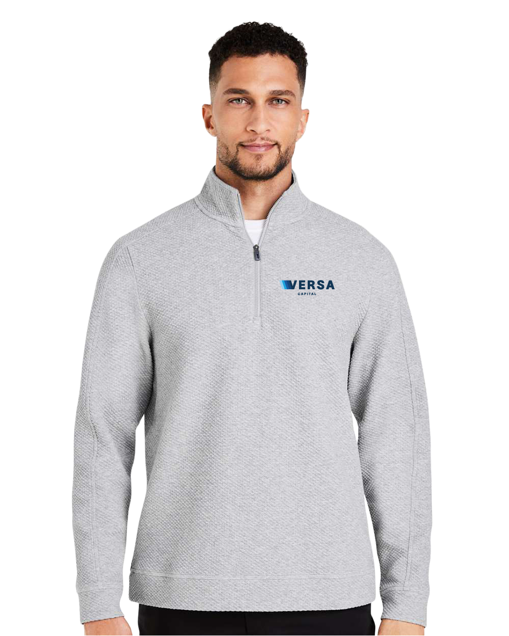 Quart Zip Officiel Versa Capital Logo Imprimé