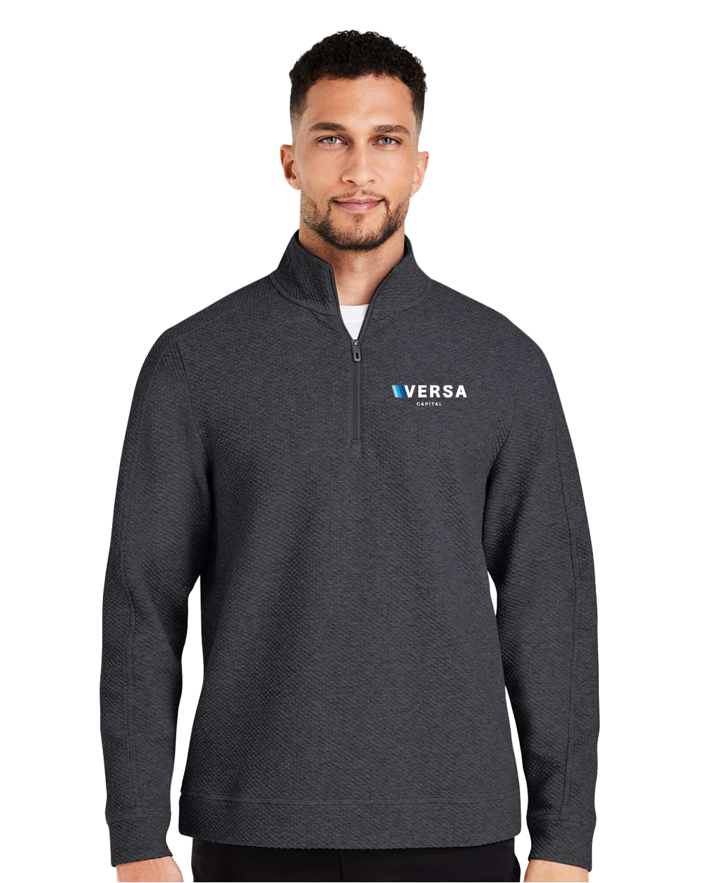 Quart Zip Officiel Versa Capital Logo Imprimé
