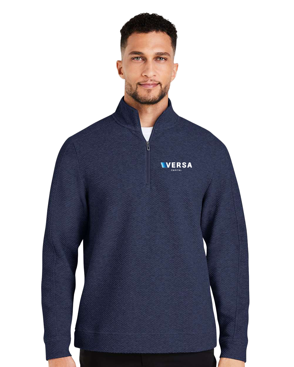 Quart Zip Officiel Versa Capital Logo Imprimé