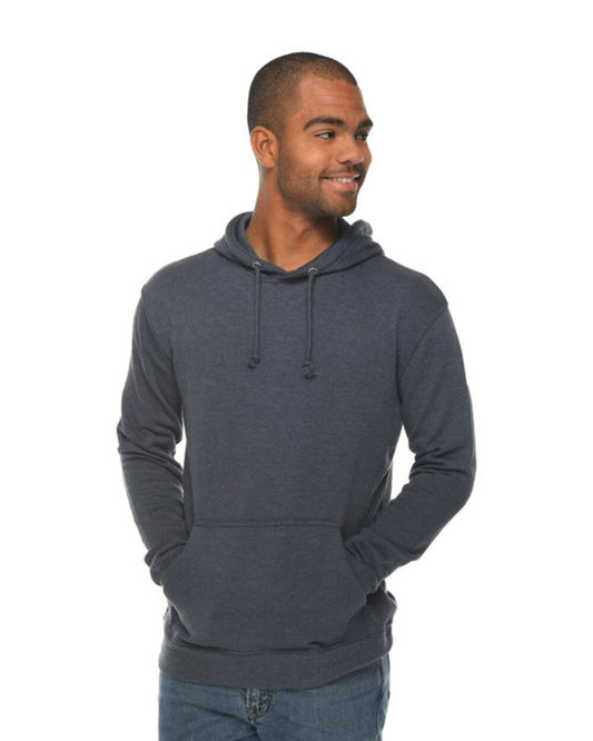 (HEATHER DENIM) Lane Seven LS13001 | Unisex French Terry Pullover Hooded Sweatshirt