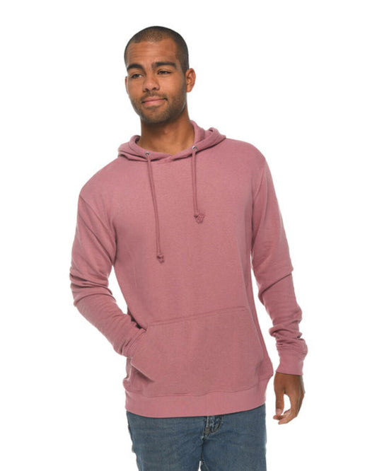 (MAUVE) Lane Seven LS13001 | Unisex French Terry Pullover Hooded Sweatshirt