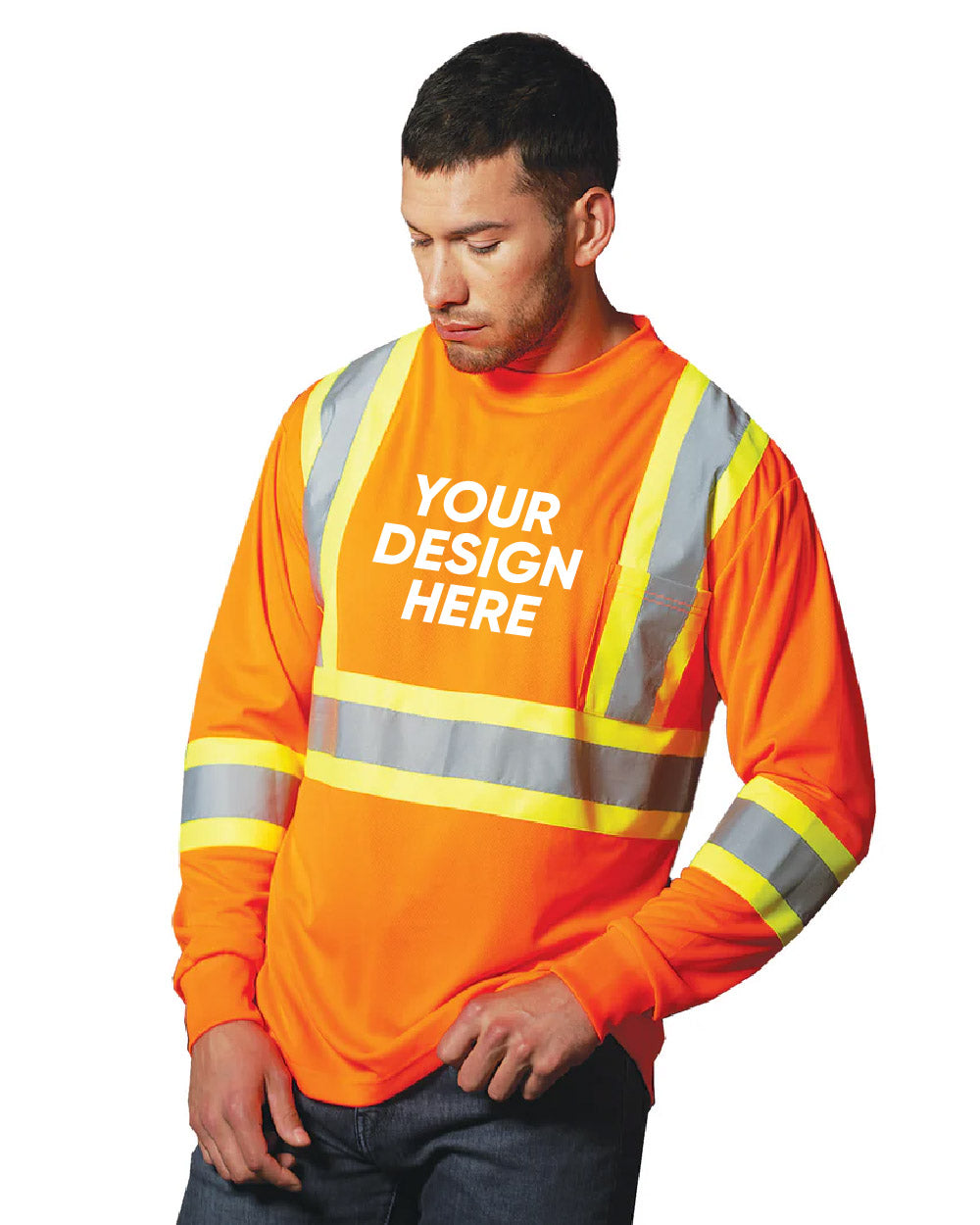 CX2 S05948 | Adult Long Sleeve Hi-Vis T-Shirt