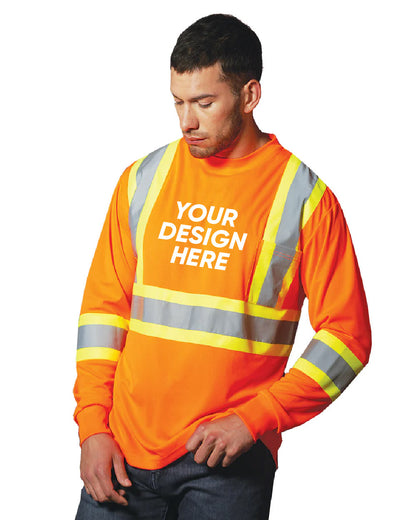 CX2 S05948 | Adult Long Sleeve Hi-Vis T-Shirt