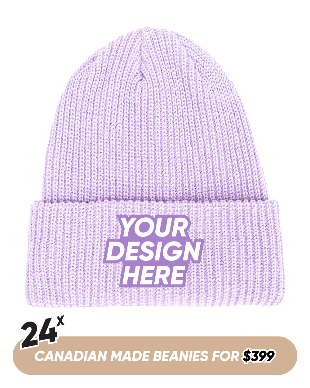 (24 BEANIES BUNDLE) Accent Acrylic Beaniiez | 24 Canadian MADE Beanies for $399