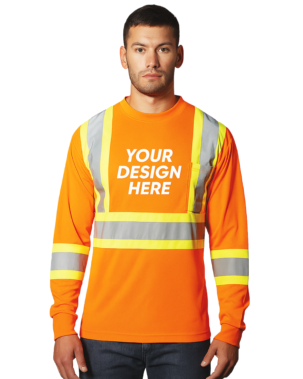 CX2 S05948 | Adult Long Sleeve Hi-Vis T-Shirt