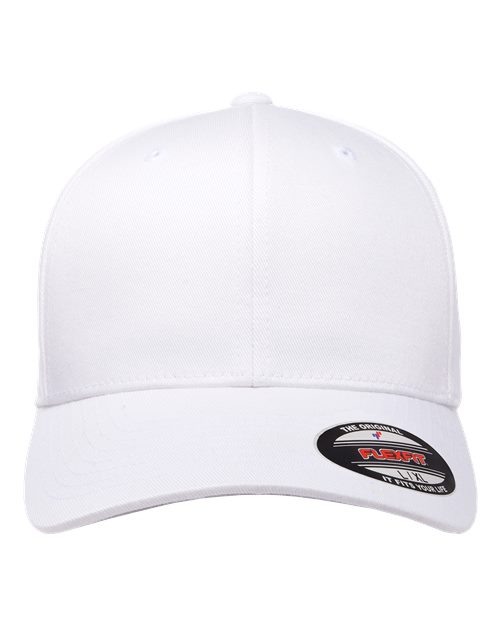 (WHITE) Flexfit 6277 | Adult Wooly 6-Panel Cap
