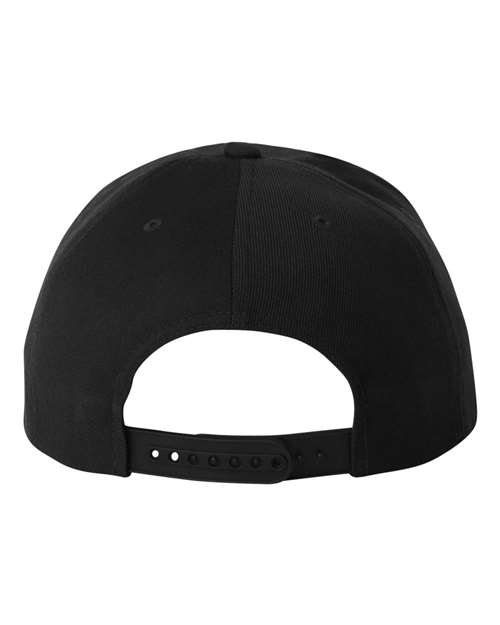 (BLACK) YP Classics 6089M | Flat Bill Snapback Cap