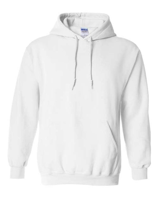 (WHITE) Gildan 18500 | Heavy Blend Hooded Sweatshirt