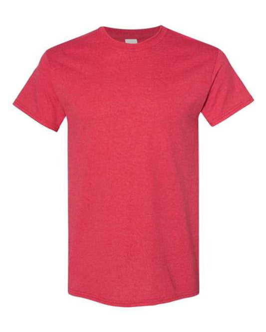 (HEATHER RED) Gildan 5000 | Heavy Cotton T-Shirt