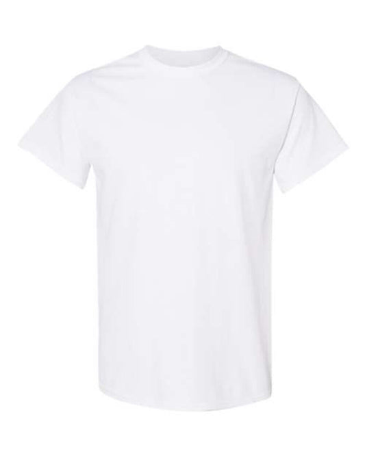 (WHITE) Gildan 5000 | Heavy Cotton T-Shirt